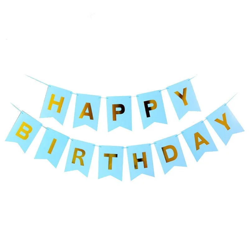 13pcs/set  Happy Birthday Letter Foil Balloons banner baby shower Party Birthday Cake Decortion Globos Kids Gift Inflatable Ball