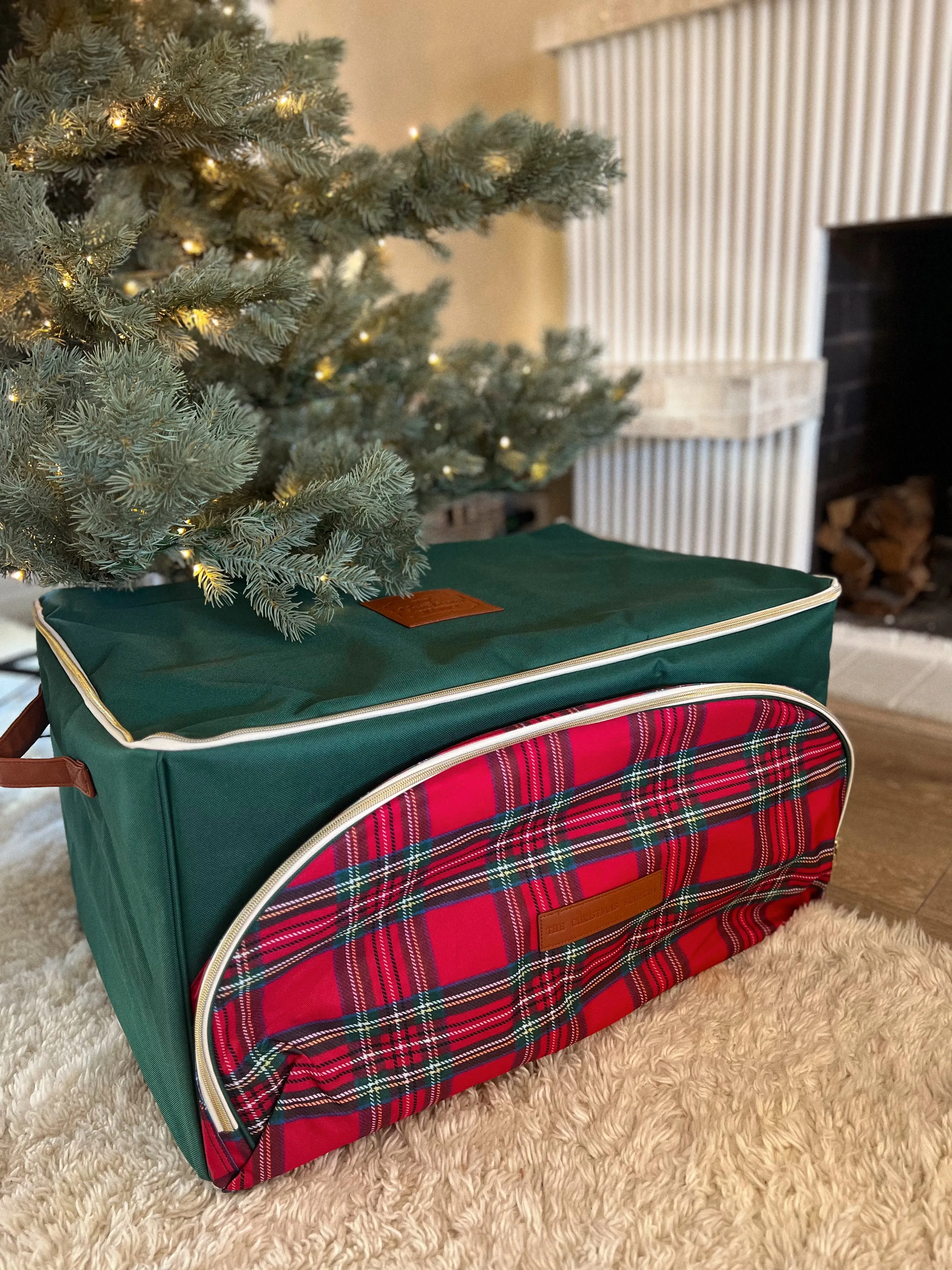 2023 Luxe Ornament Organiser - Green & Tartan