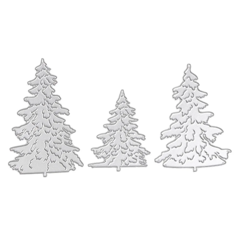 3pcs Christmas Tree Metal Die cutting Dies for DIY Scrapbooking