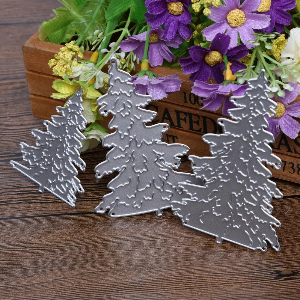 3pcs Christmas Tree Metal Die cutting Dies for DIY Scrapbooking