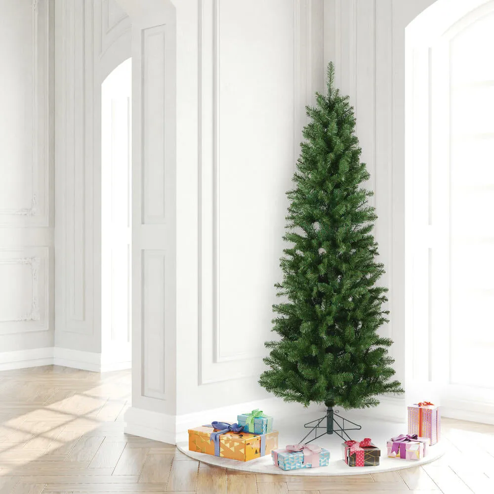 7.5' Salem Pencil Pine Artificial Christmas Tree, Unlit