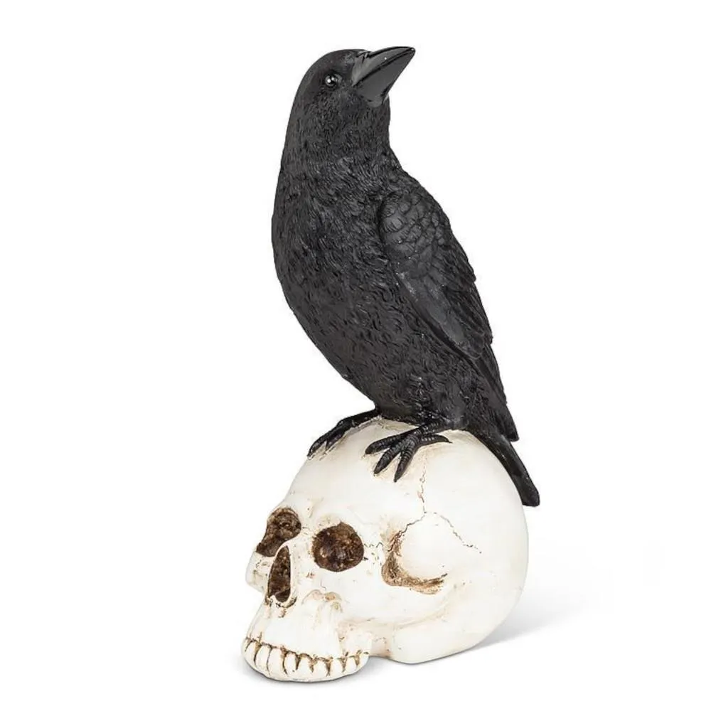 Abbott Decor - Raven Perched on Skull