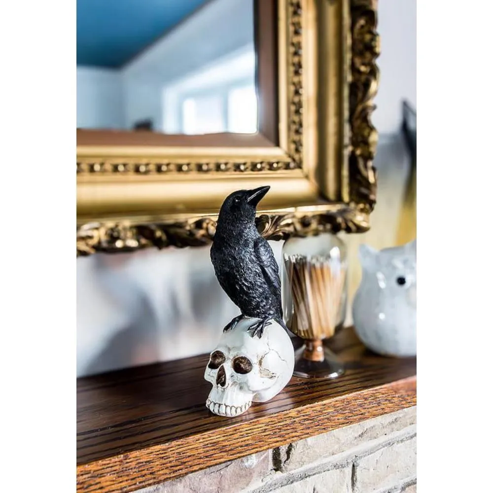 Abbott Decor - Raven Perched on Skull