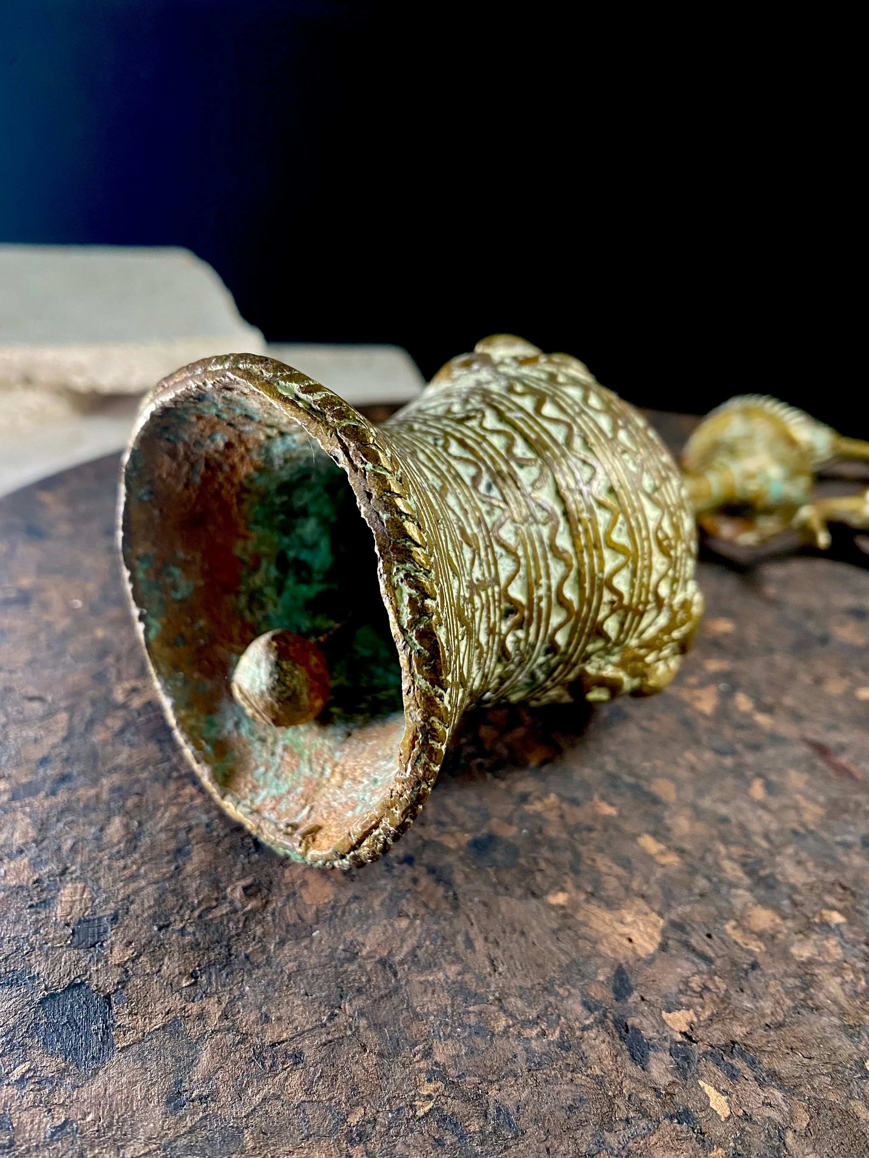 African Yoruba Bronze Ceremonial Bell