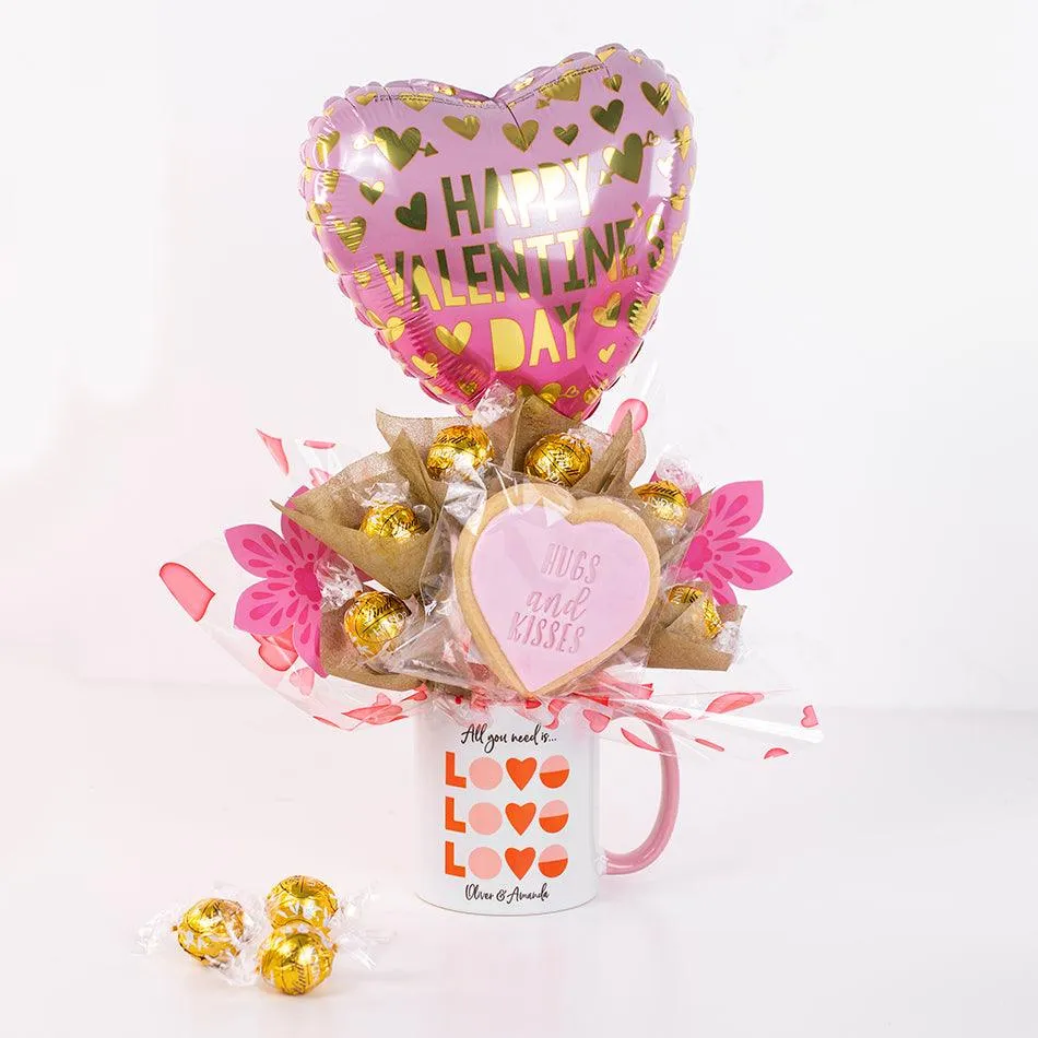 All You Need is Love Chocolate Mug Bouquet