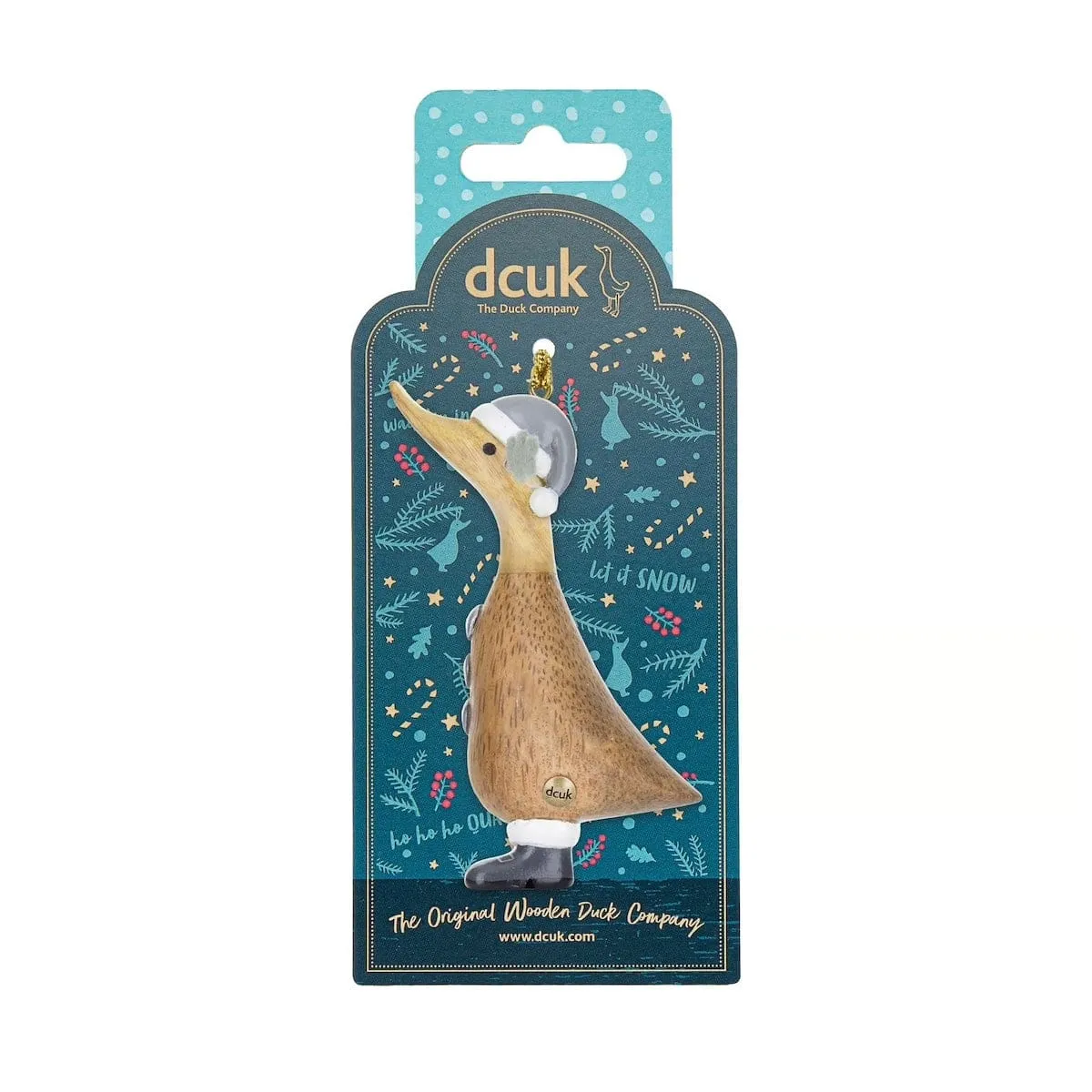 Alpine Design Wooden Duck Christmas Tree Decorations - Choice of Design