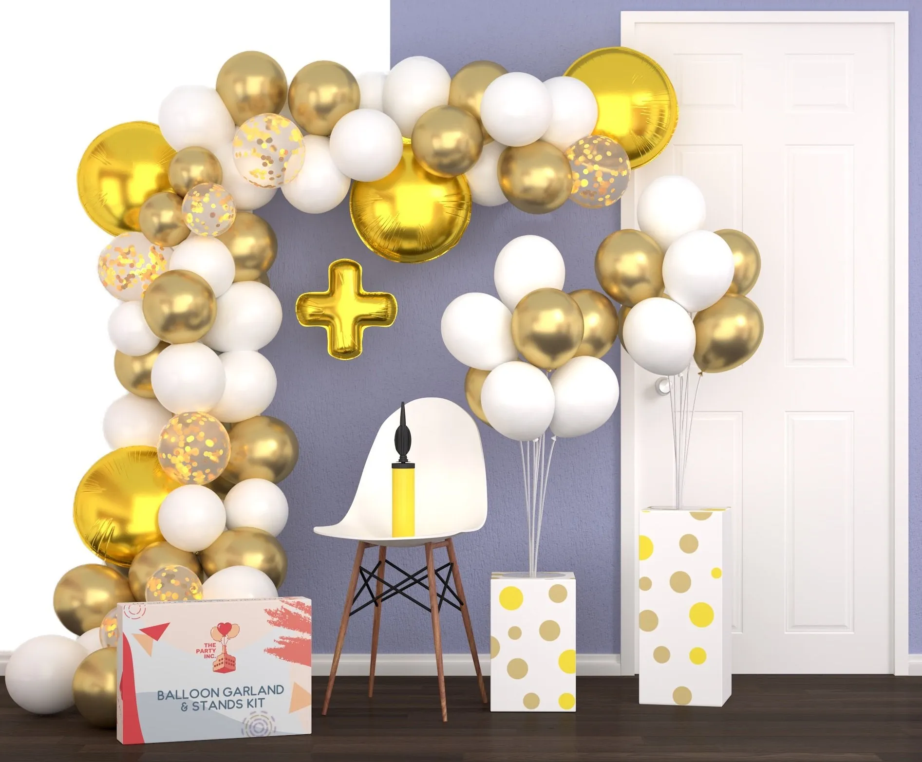 Bright Gold Balloon Arch Kit