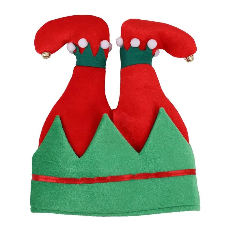 Christmas Hat Plush Elf Santa Hat Ornament Decoration Christmas cap Turkey hats New Year Xmas Party Props Decoration