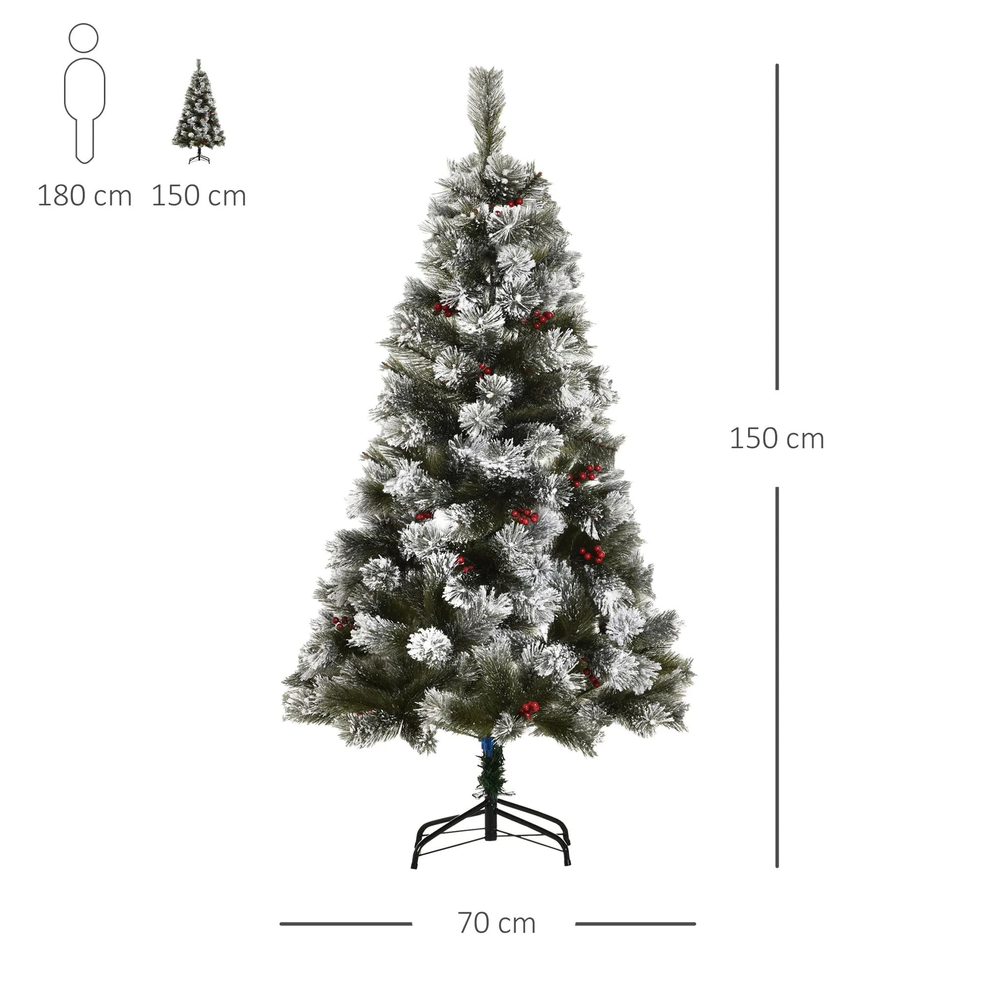 Christmas Tree, 150H cm-Green