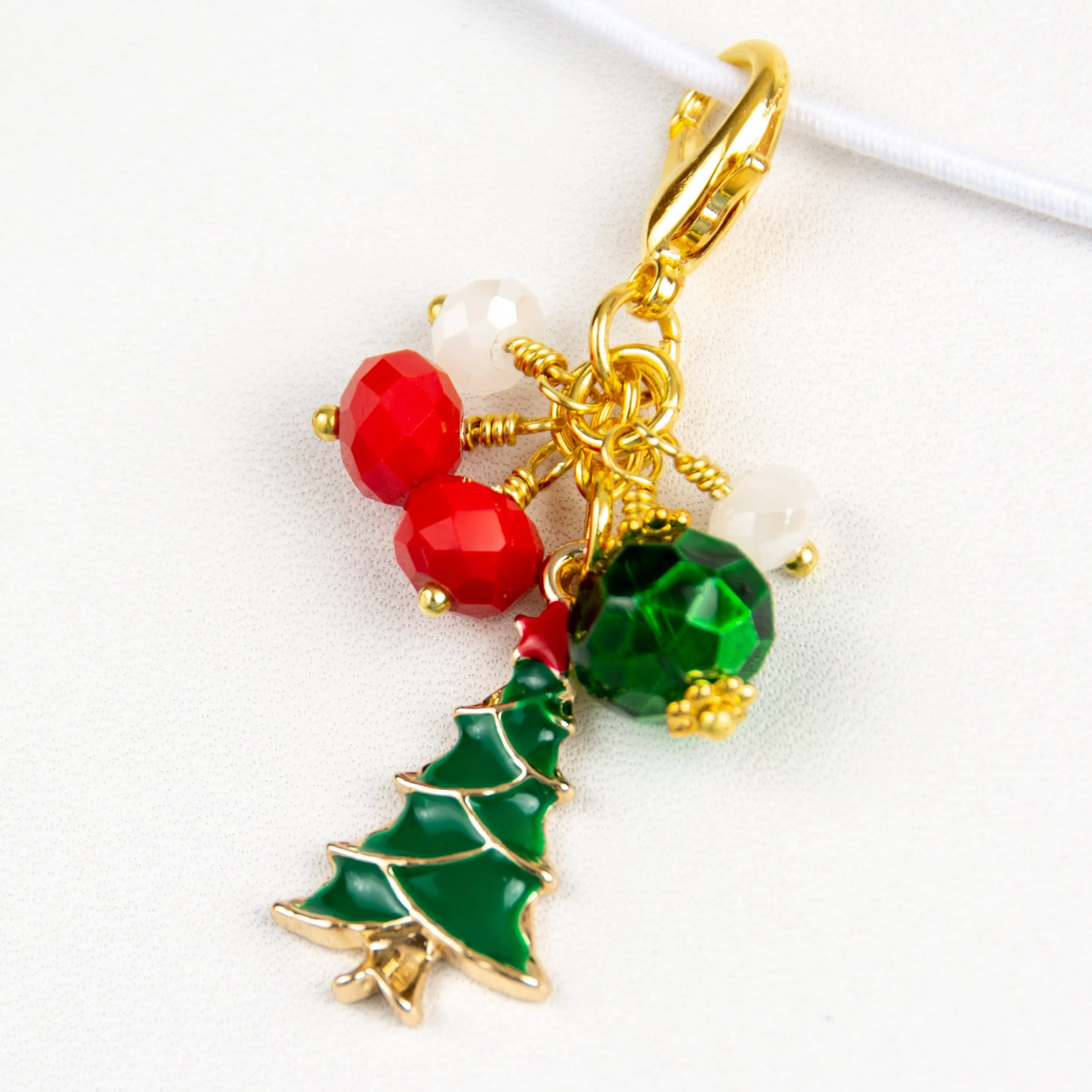 Christmas Tree Dangle Clip - Gold