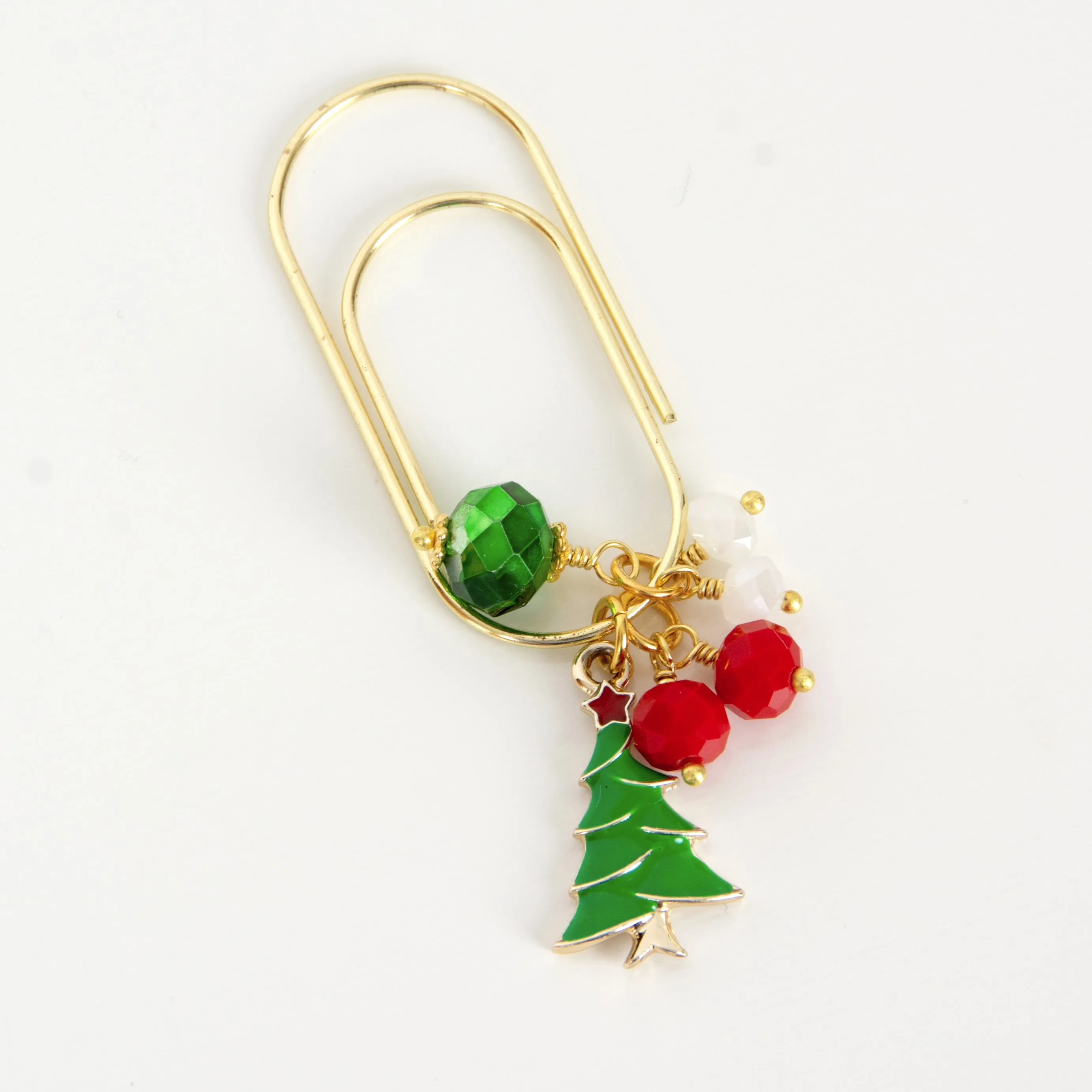 Christmas Tree Dangle Clip - Gold