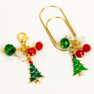 Christmas Tree Dangle Clip - Gold