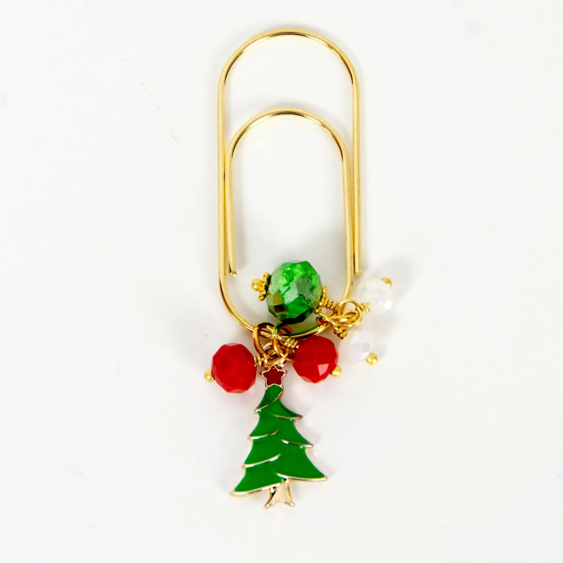 Christmas Tree Dangle Clip - Gold