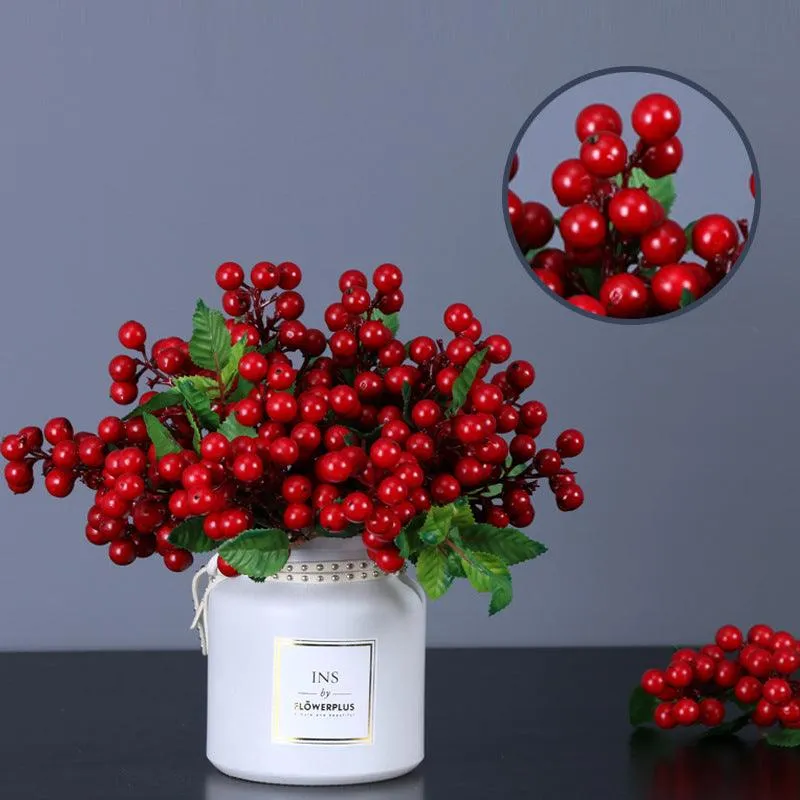 Clearance Bulk 11" Christmas Picks Artificial Holly Berries Stems Wholesale