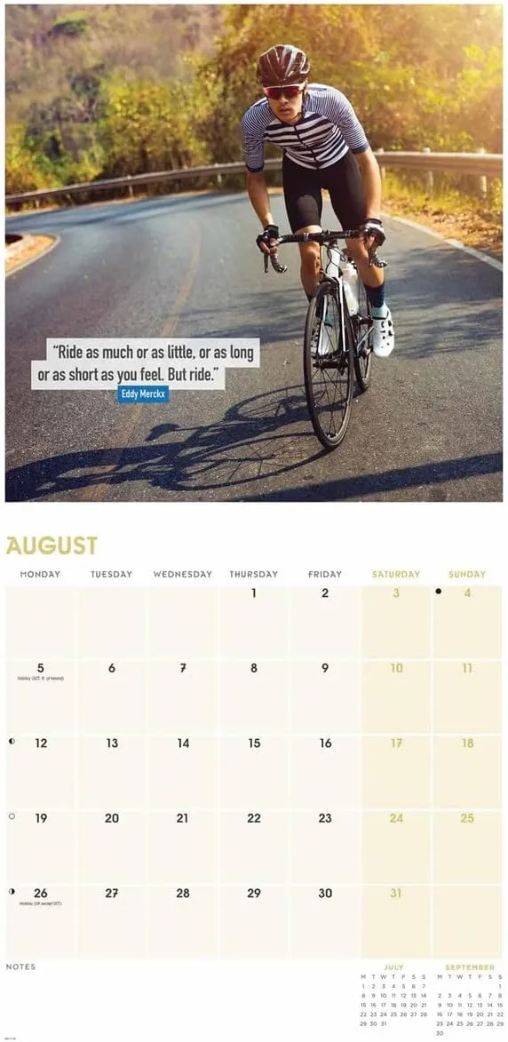 Cycling Wall Calendar 2024