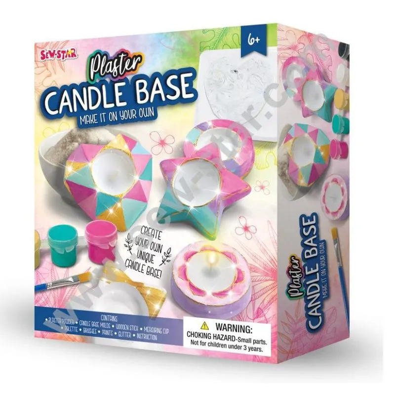 DIY Plaster Candle Base Making Kit - 026