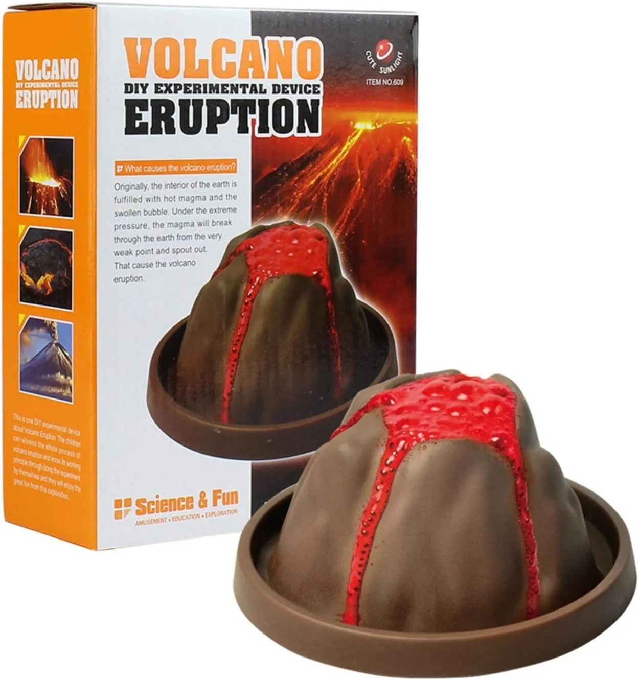 DIY Science Experimental Volcano Eruption - 609