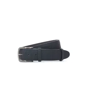 Elliot Rhodes Croc Print Belt in Midnight Oil