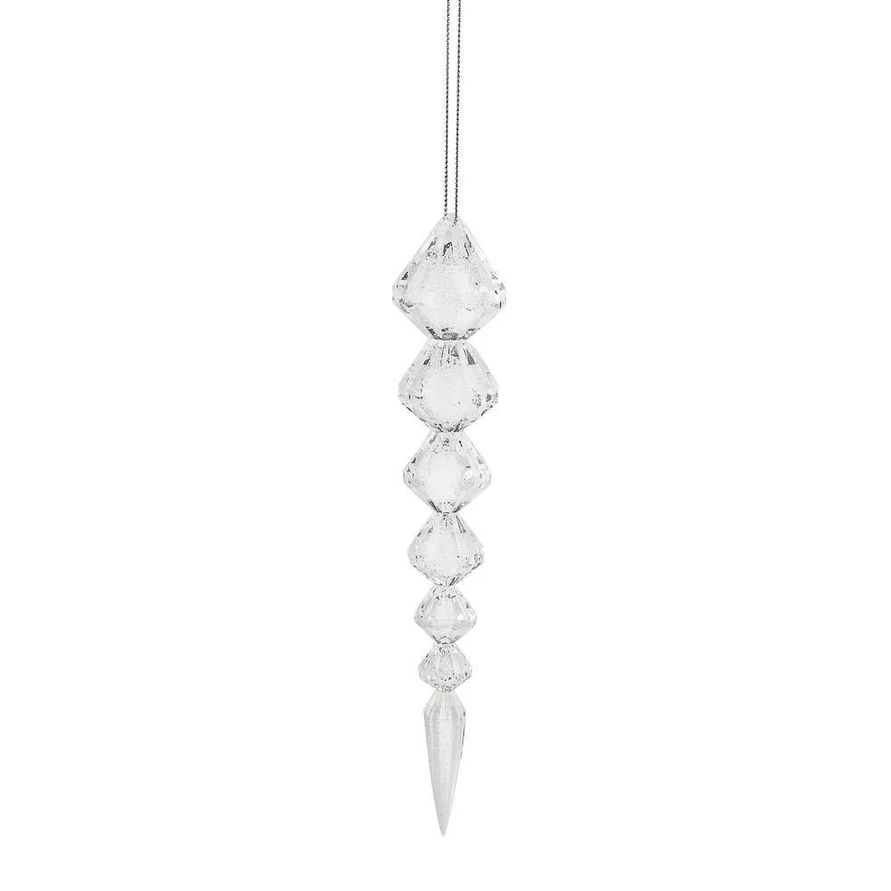 Faceted Icicle Ornament