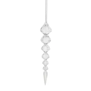 Faceted Icicle Ornament