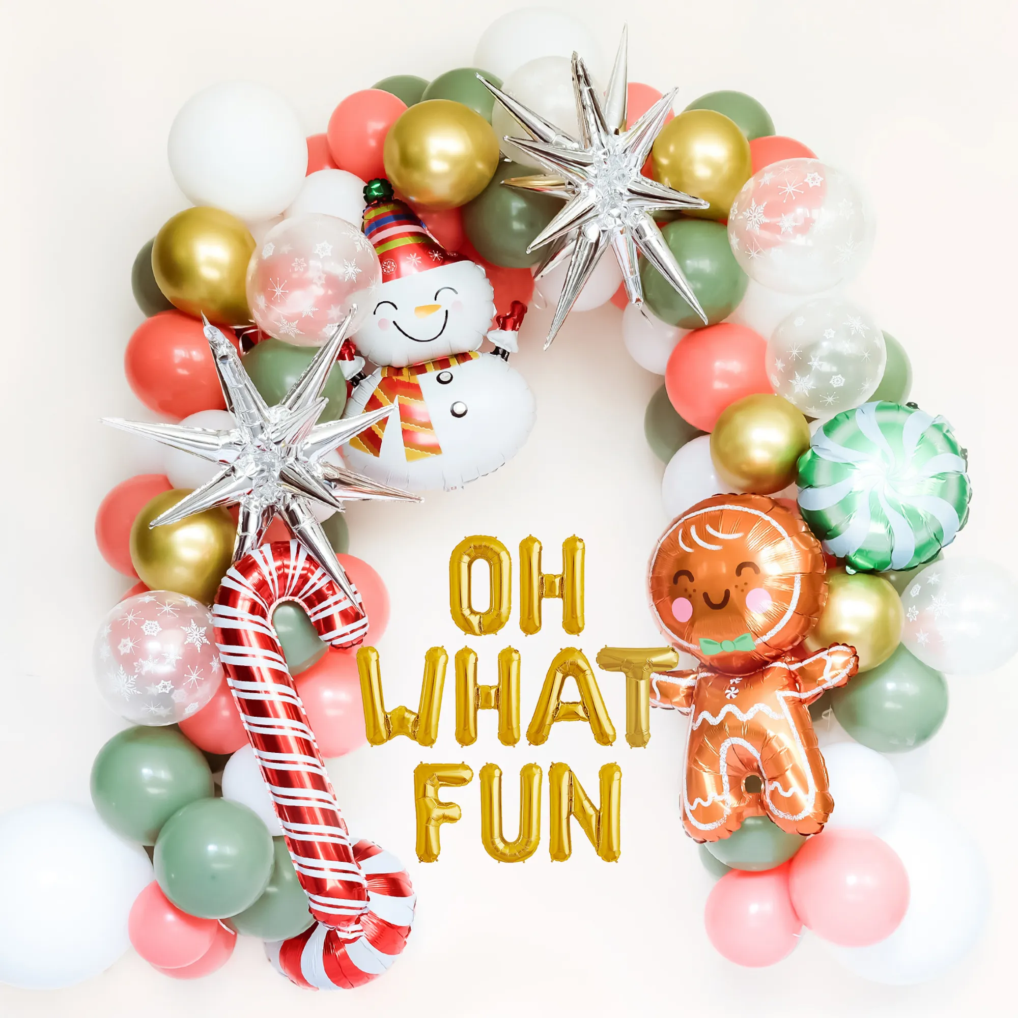 Friendsmas Christmas Balloon Garland | OH WHAT FUN Christmas Party