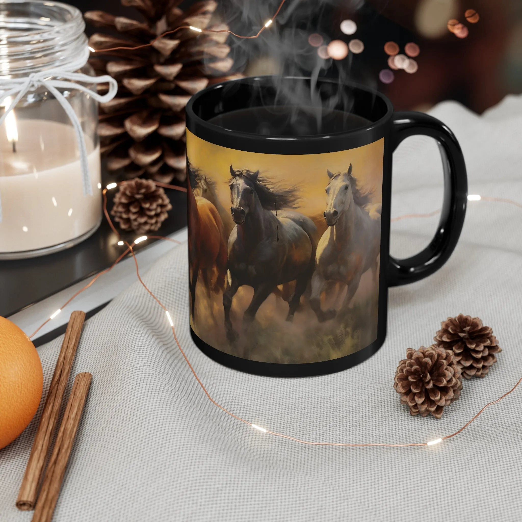 GALLOPING HORSES IN THE SUN HORSE MUG - MUGSCITY - Free Shipping