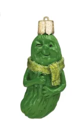 Go Pickle Ornament and Card Game by Old World Christmas