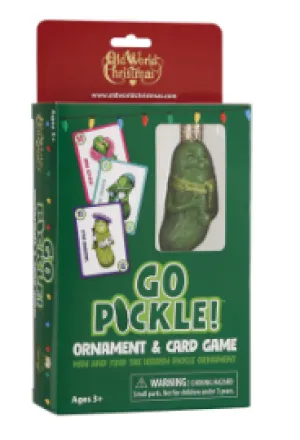 Go Pickle Ornament and Card Game by Old World Christmas