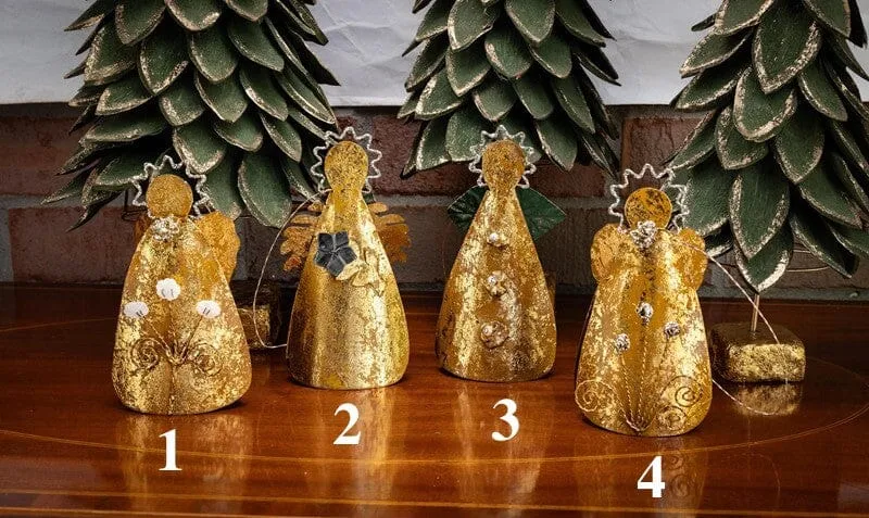 Gold Heavenly Host Assorted Ornaments