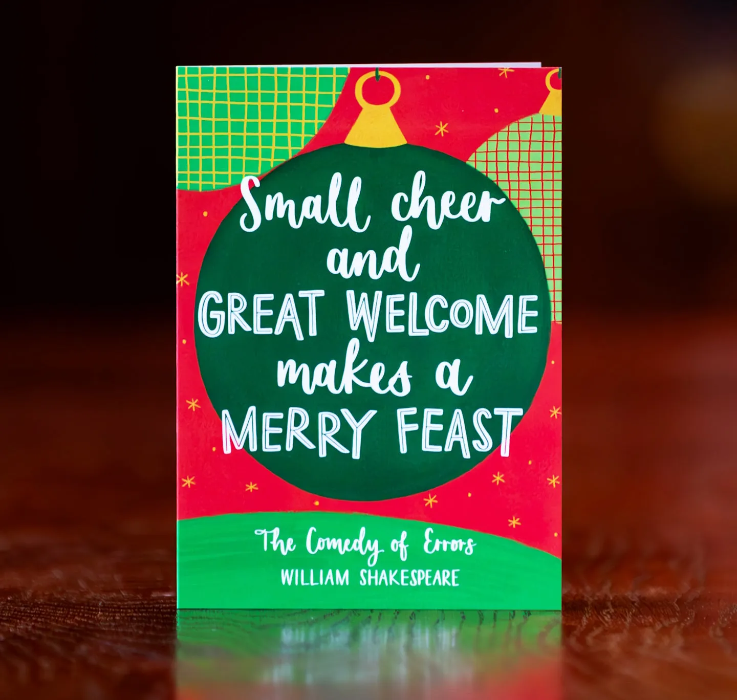 Greeting Card: Small Cheer and Great Welcome Makes A Merry Feast