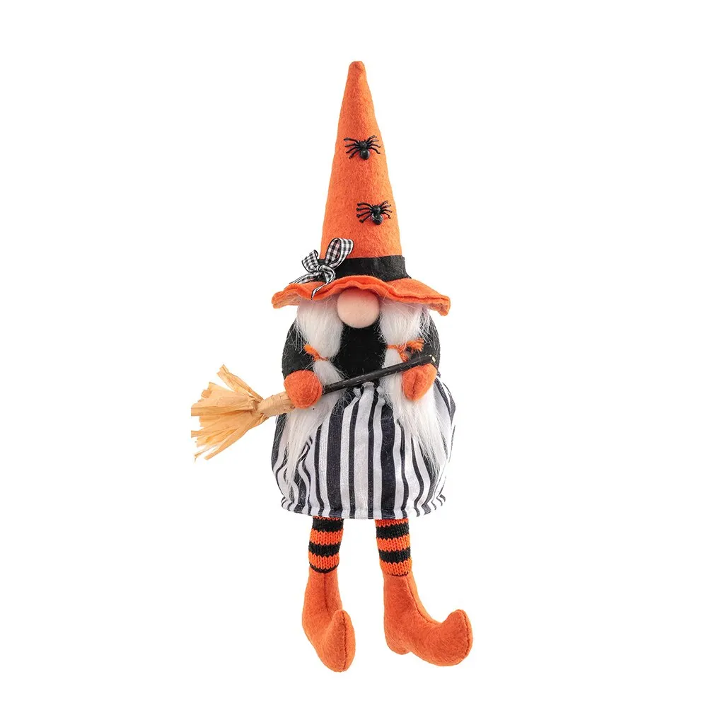 Halloween Doll Bar Decor Gnome Plush Figurines Witch Handmade Gnome Statue Halloween Kids Gift Happy Halloween Party