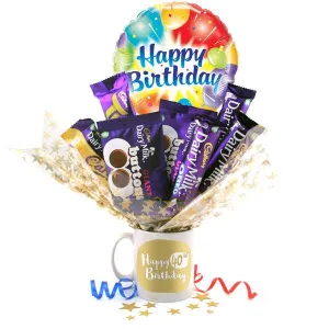 Happy 40th Birthday Chocolate Bouquet In A Mug