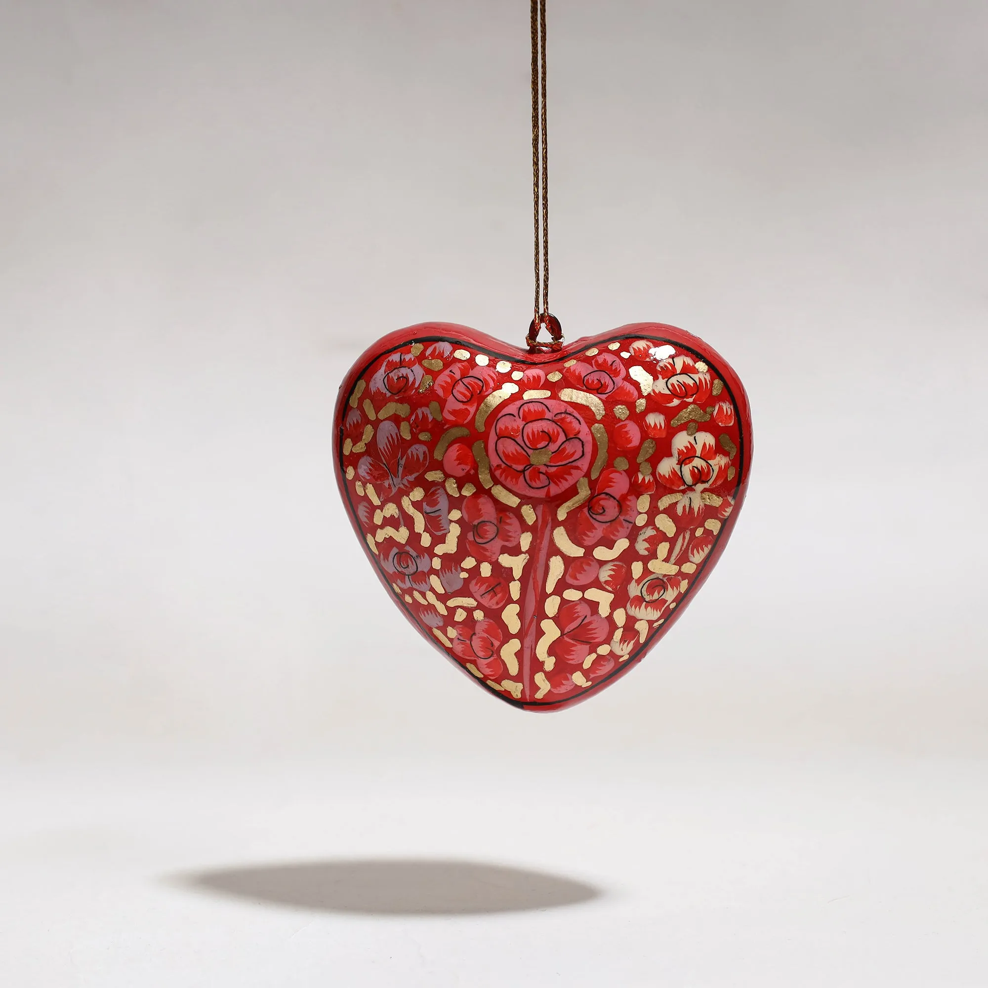 Heart - Kashmir Handpainted Christmas Decor Ornament 55