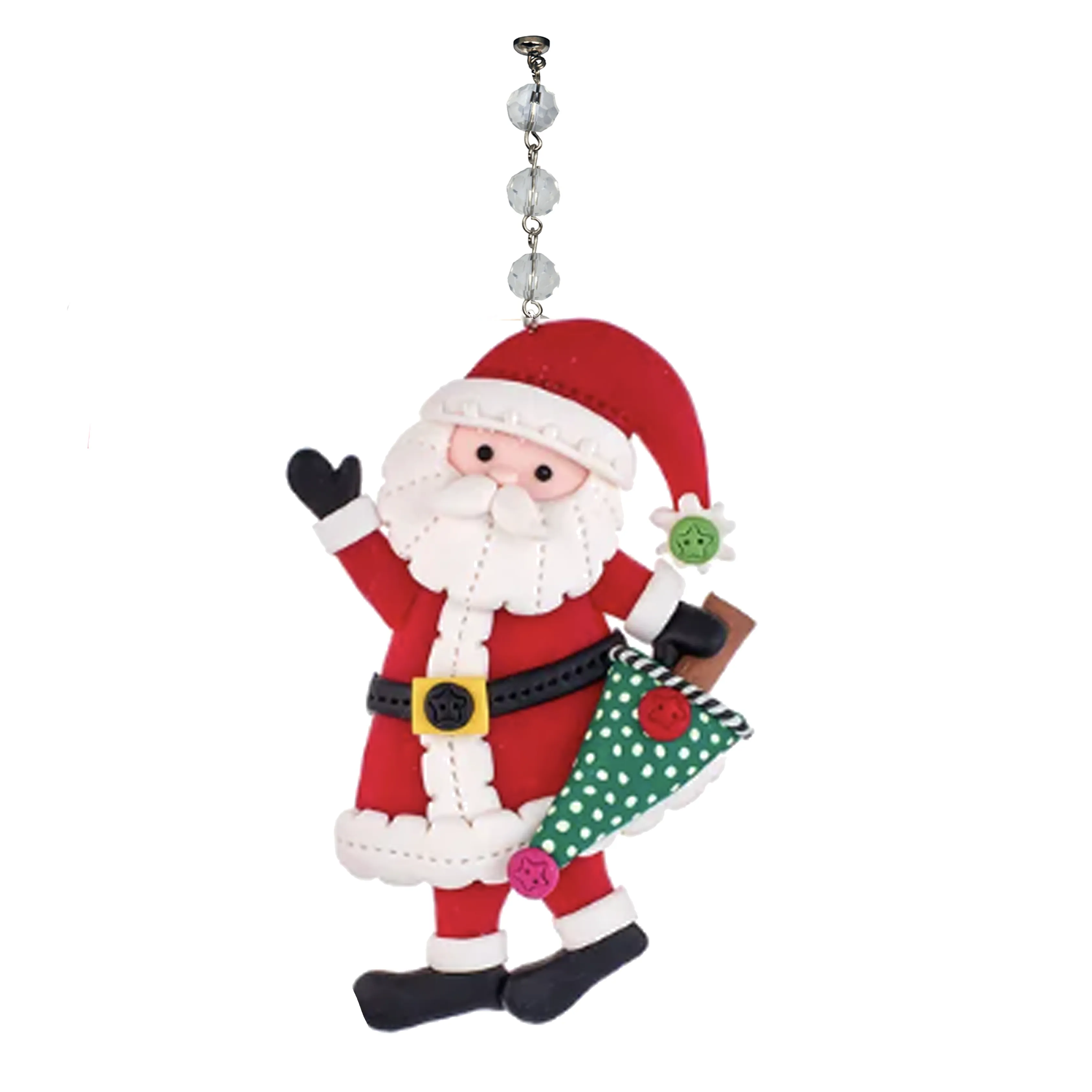 HOLIDAY SANTA - MULTIPLE STYLES (Set/1) MAGNETIC CHANDELIER ORNAMENT