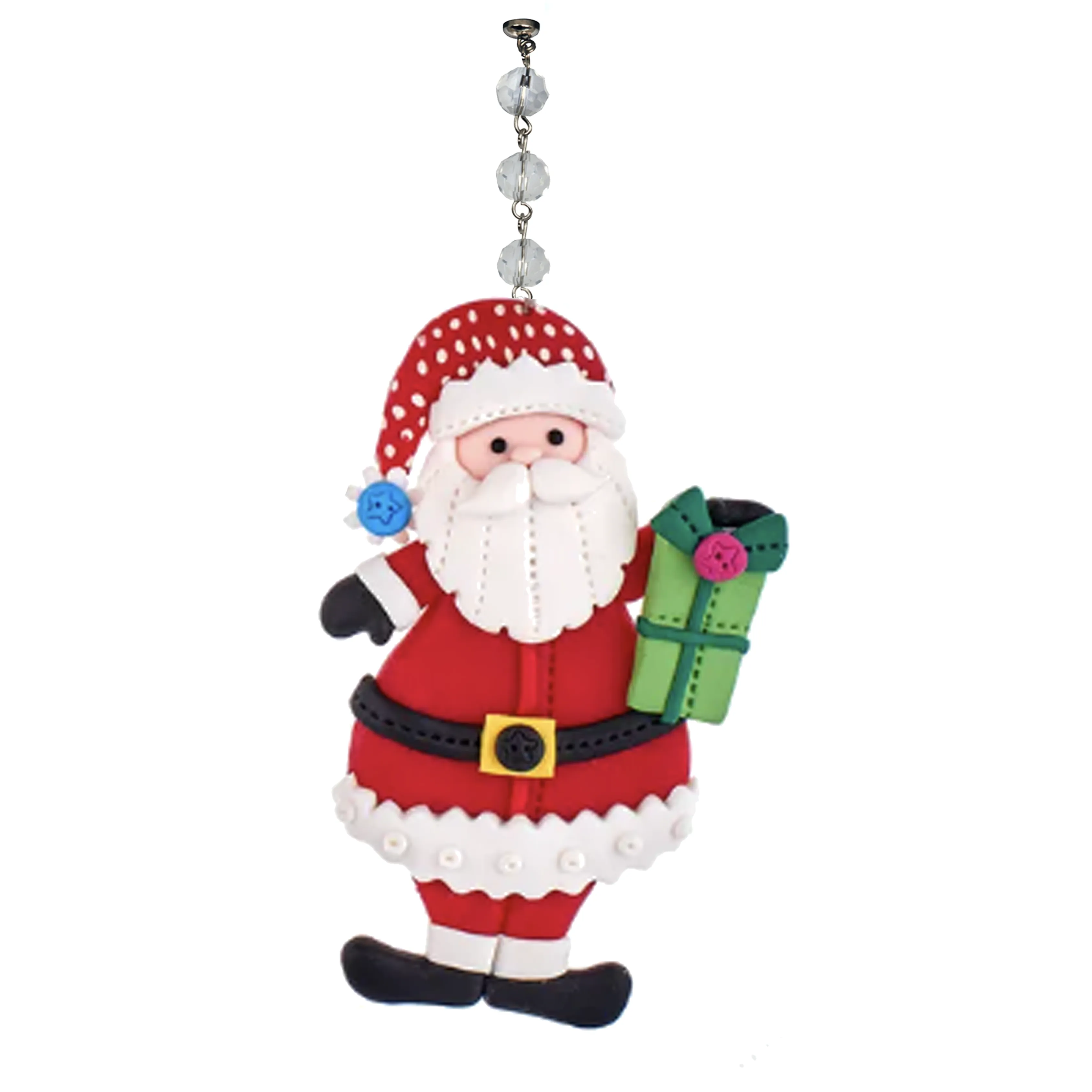 HOLIDAY SANTA - MULTIPLE STYLES (Set/1) MAGNETIC CHANDELIER ORNAMENT