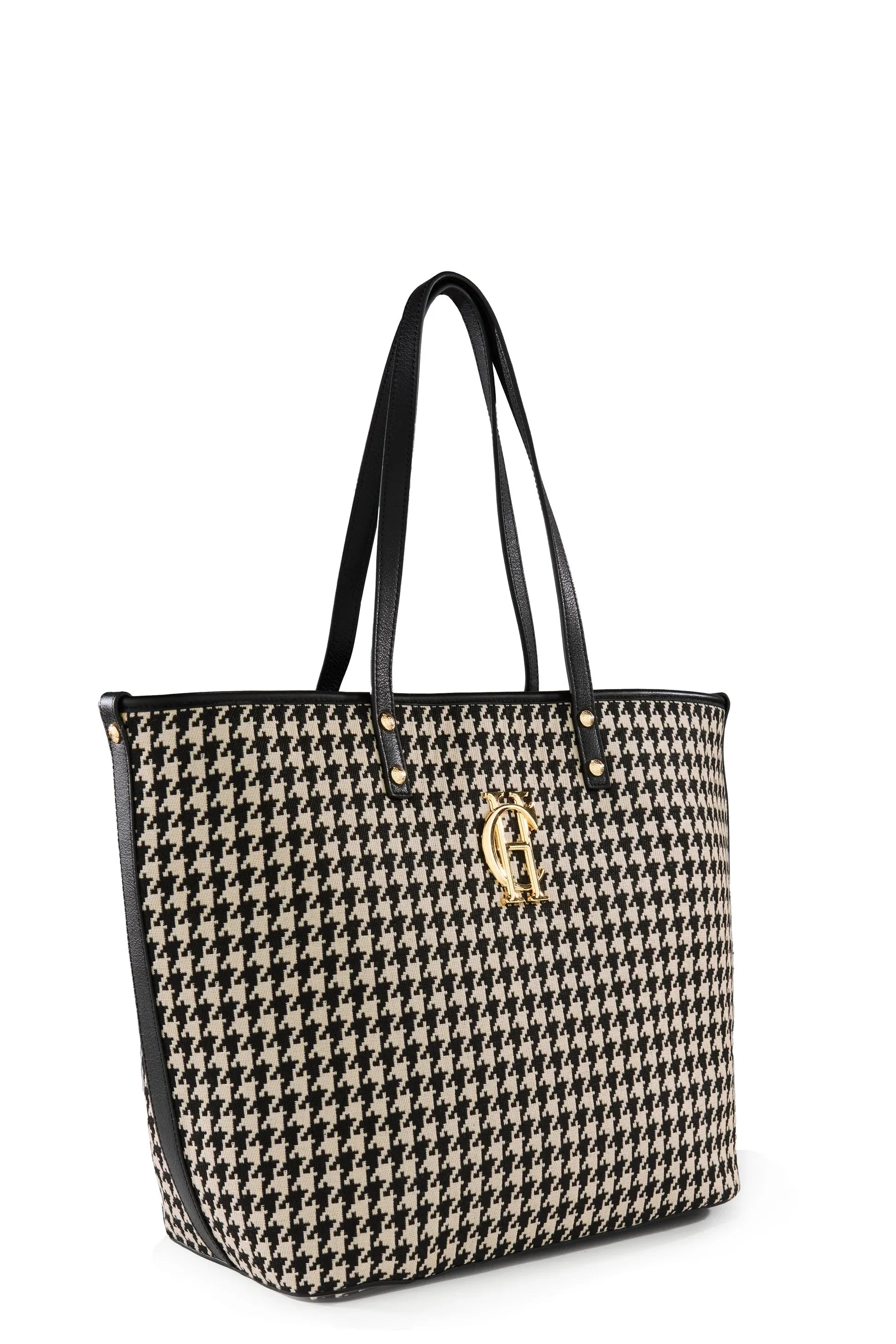 Holland Cooper Kensington Tote Bag in Classic Houndstooth