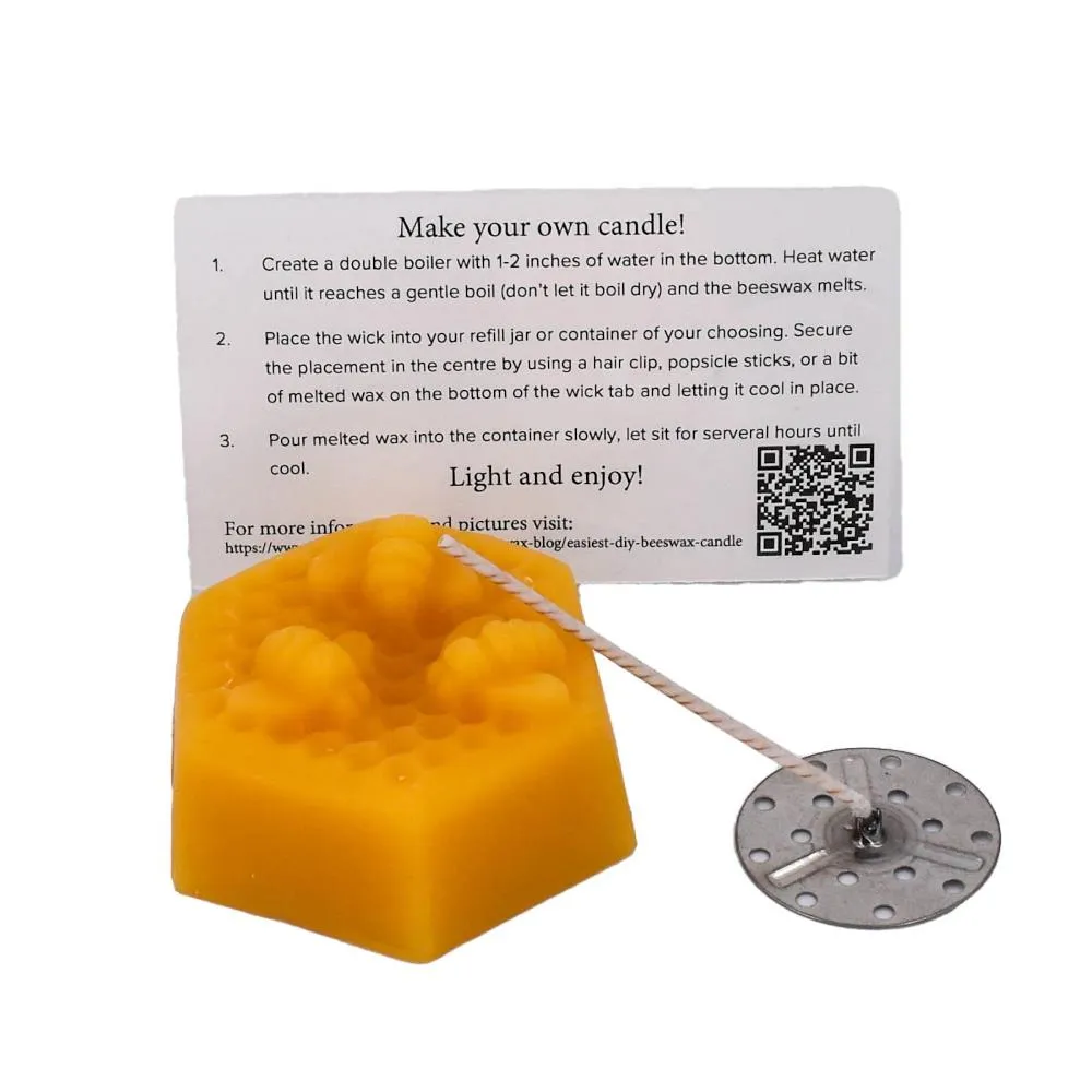 Honey Candles DIY Beeswax Candle Refill Kit