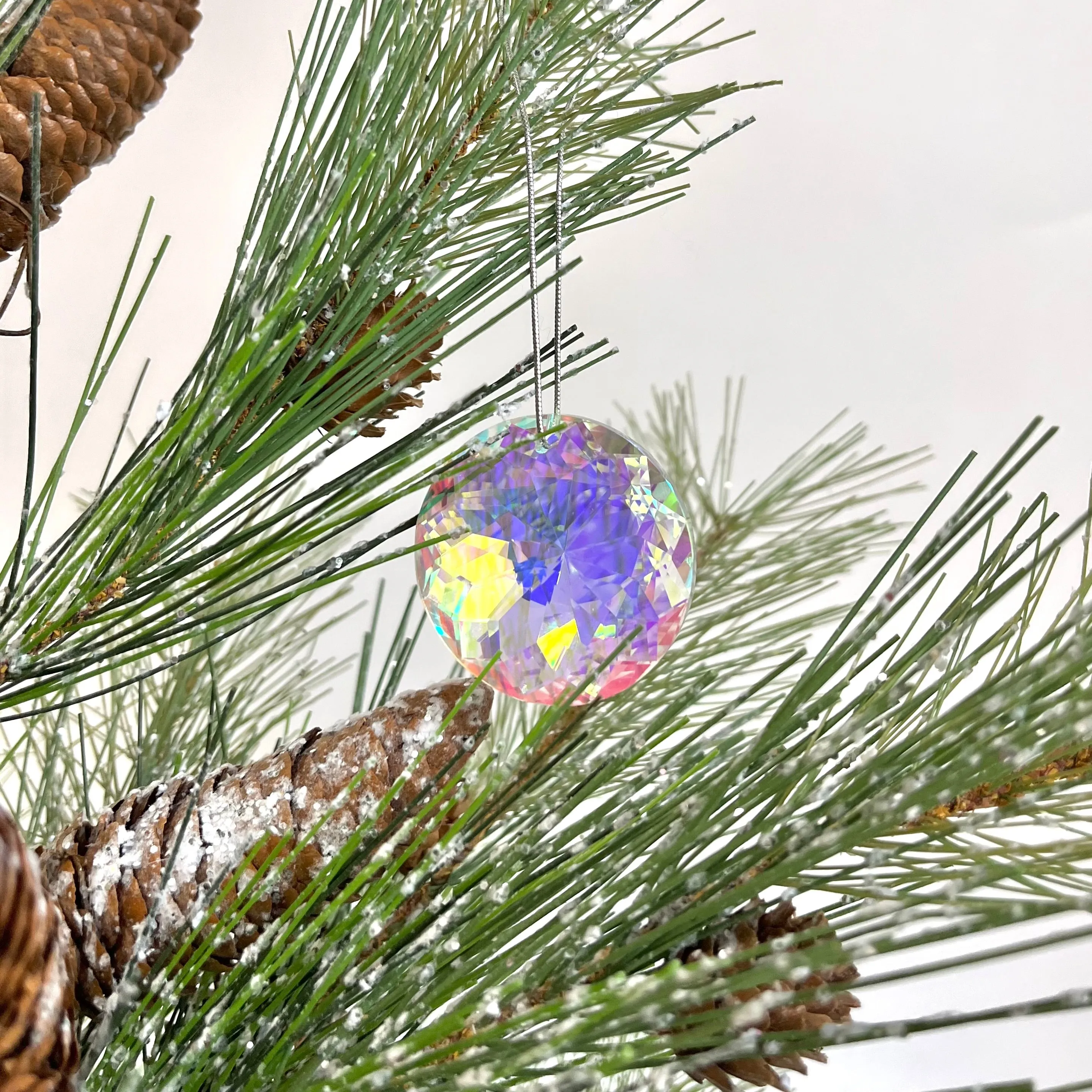 Iridescent Glass Pendant Ornaments