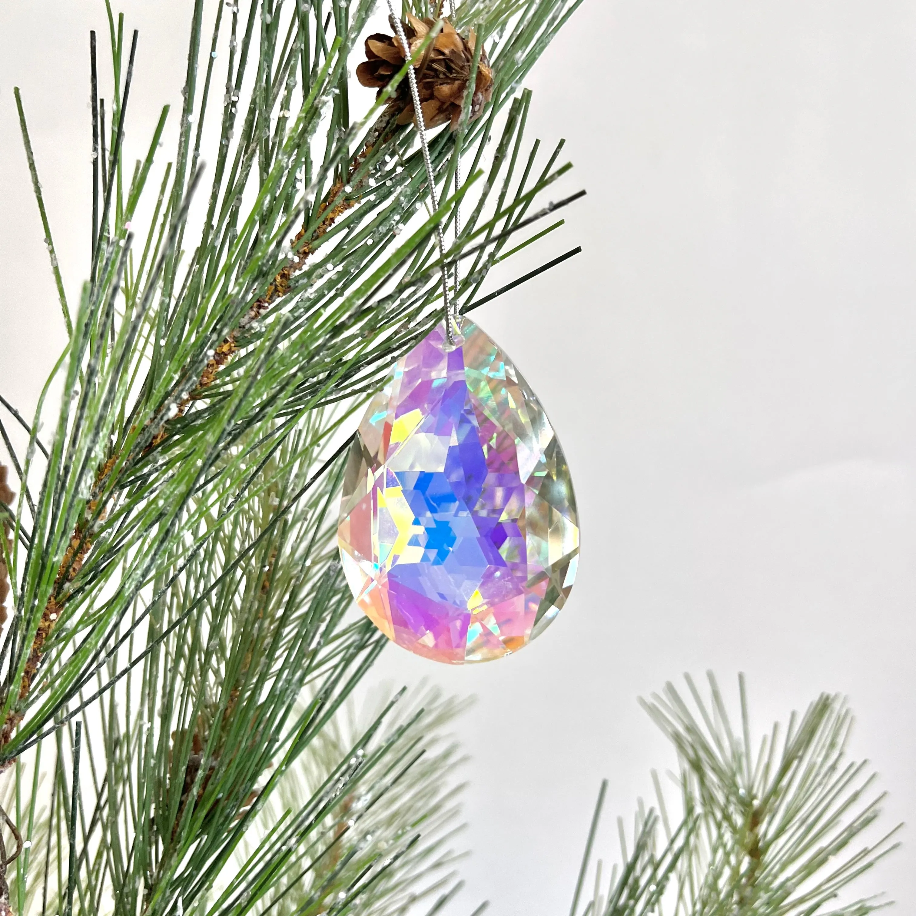 Iridescent Glass Pendant Ornaments