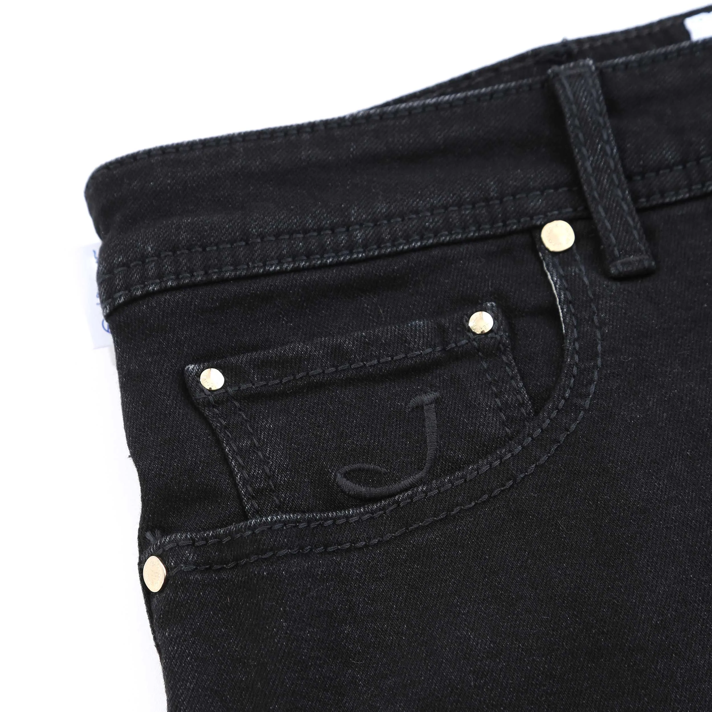 Jacob Cohen Bard Zip Jean in Black