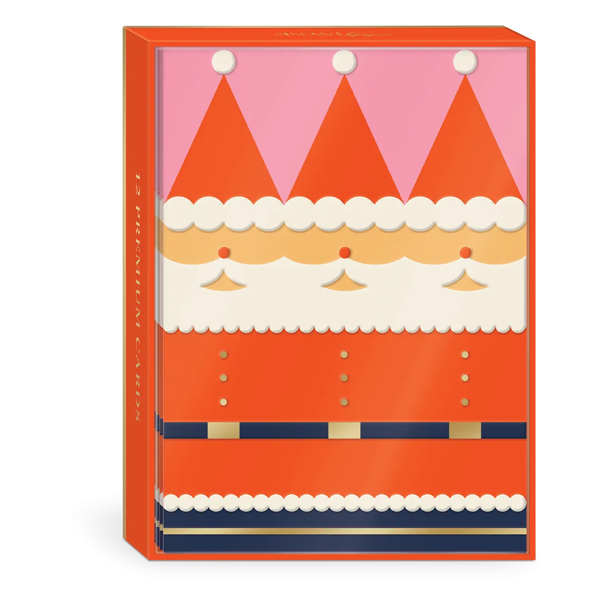 Jolly Geo Santa Boxed Holiday Cards