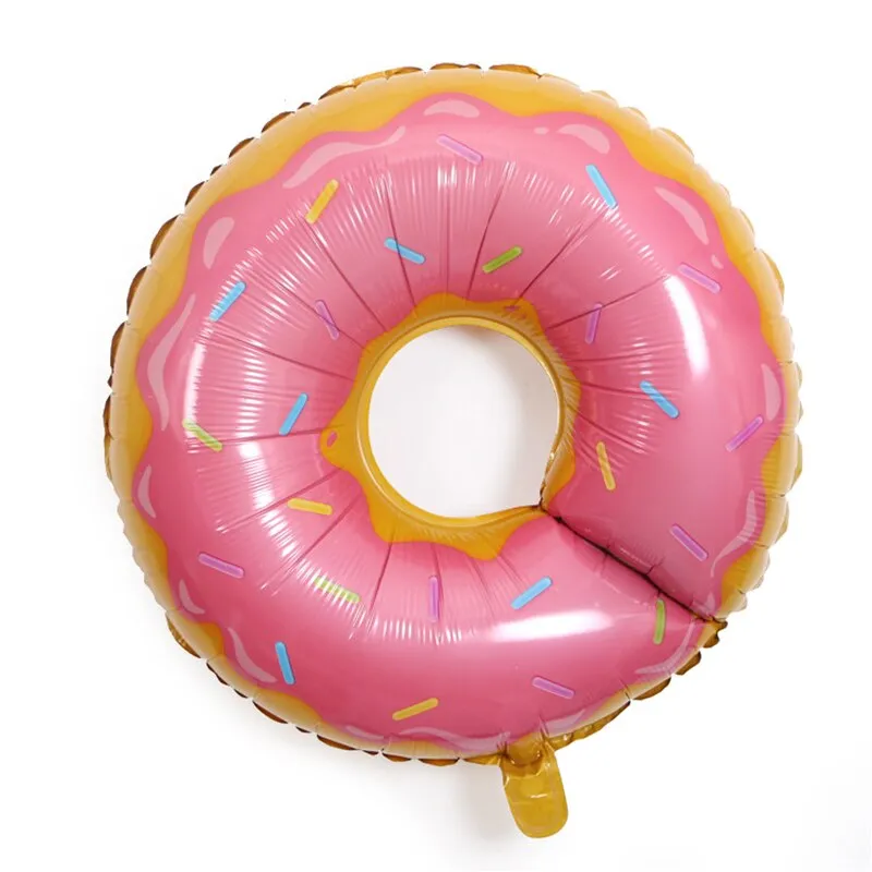 Kids Donut Birthday Party 42 Inch Digital Foil Balloon Baby Shower Happy Birthday Decoration Inflatable Ball Sweet Kids Party