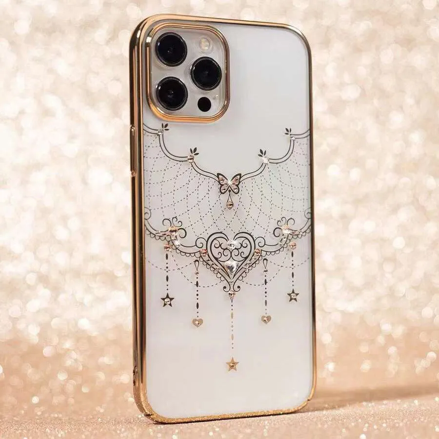 KINGXBAR Swarovski Crystal Clear Hard PC Case Cover for Apple iPhone 12 series