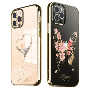 KINGXBAR Swarovski Crystal Clear Hard PC Case Cover for Apple iPhone 12 series