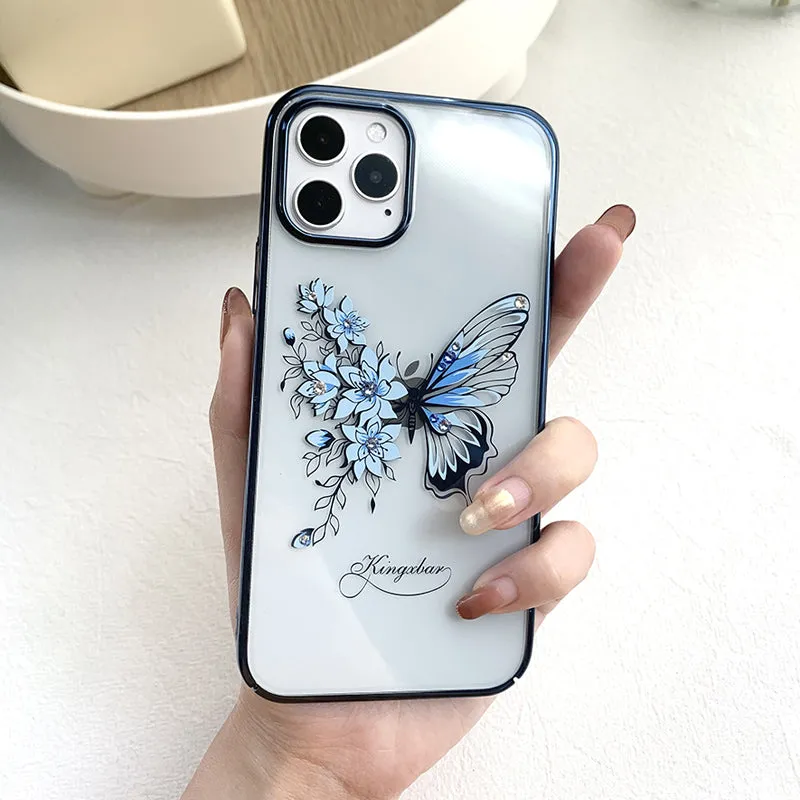 KINGXBAR Swarovski Crystal Clear Hard PC Case Cover for Apple iPhone 12 series