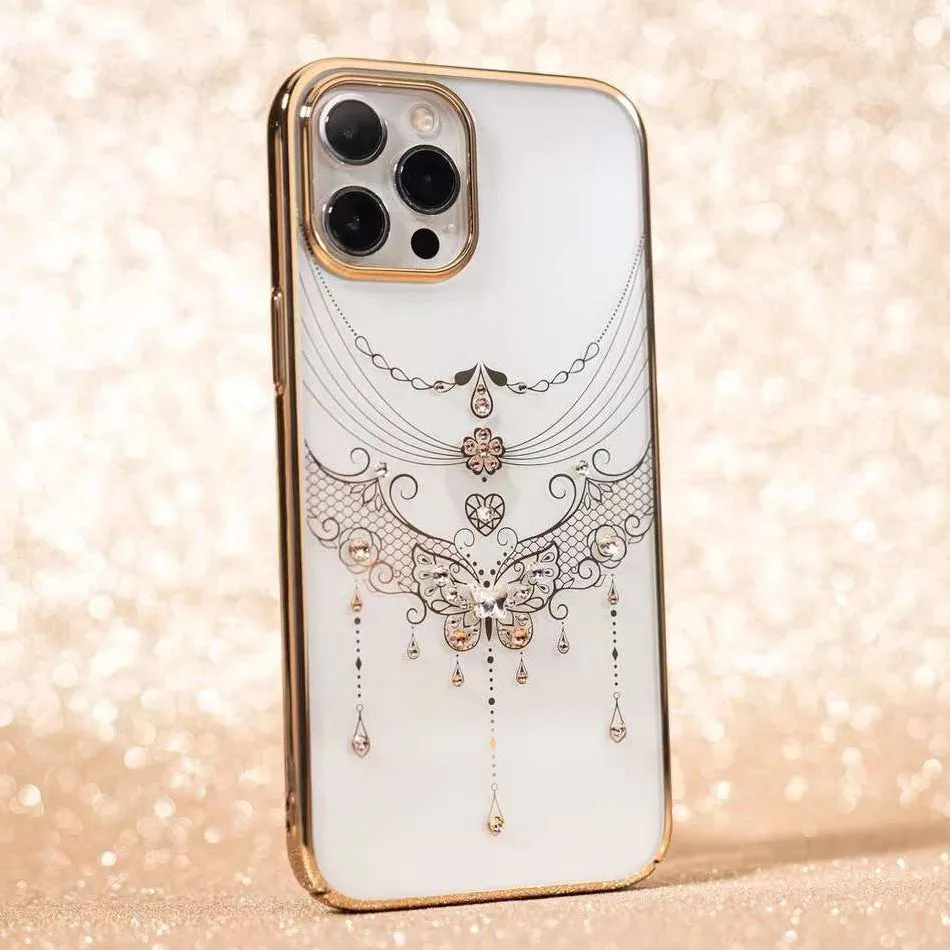 KINGXBAR Swarovski Crystal Clear Hard PC Case Cover for Apple iPhone 12 series