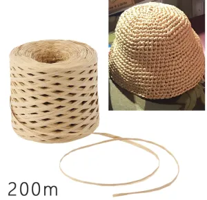 Kraft Raffia, Degradable Paper Ribbon, Gift Ribbon, Eco Friendly Gift Wrapping and Packaging, Craft Supply, Paper Raffia, 200 Yards Spool