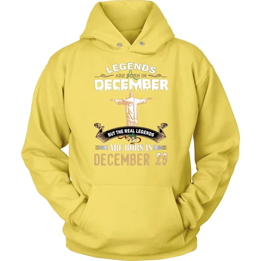 Legend Jesus Born In Christmas Unisex Hoodie (12 colors)