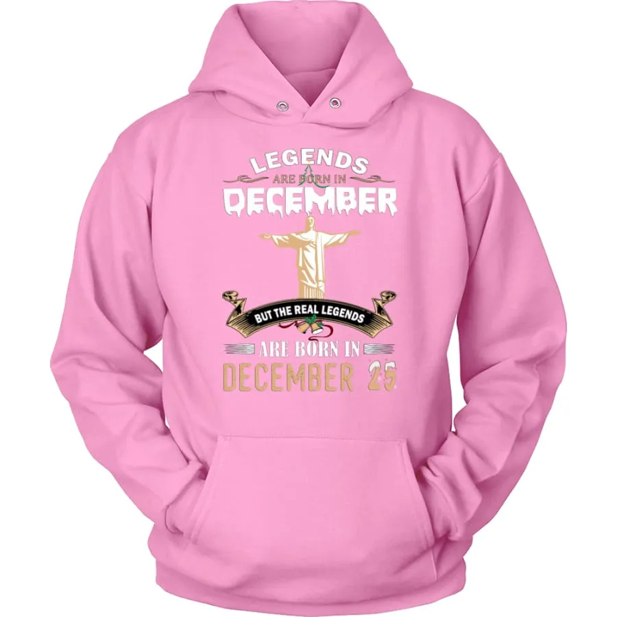 Legend Jesus Born In Christmas Unisex Hoodie (12 colors)