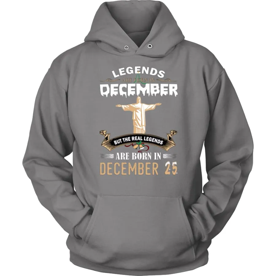 Legend Jesus Born In Christmas Unisex Hoodie (12 colors)